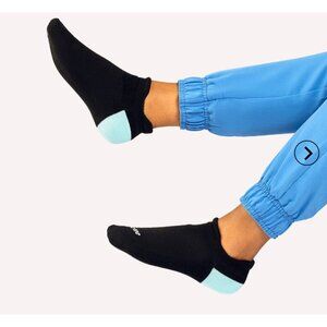 Clove Ankle Socks Black & Mint Medium Lightweight & Comfortable Design women new